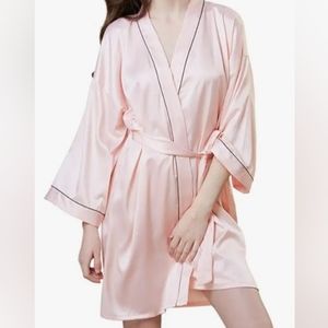 New Pink Kimono Bathrobe